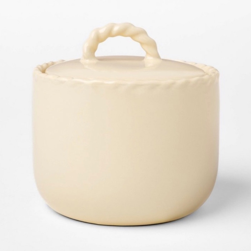 Studio McGee 3-Wick 18oz Ceramic Jar Candle with Lid Lavender Blanc - Threshold